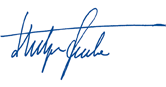 Prof. Dr. R&uuml;diger Grube &ndash; Chairman of the Supervisory Board (signature)